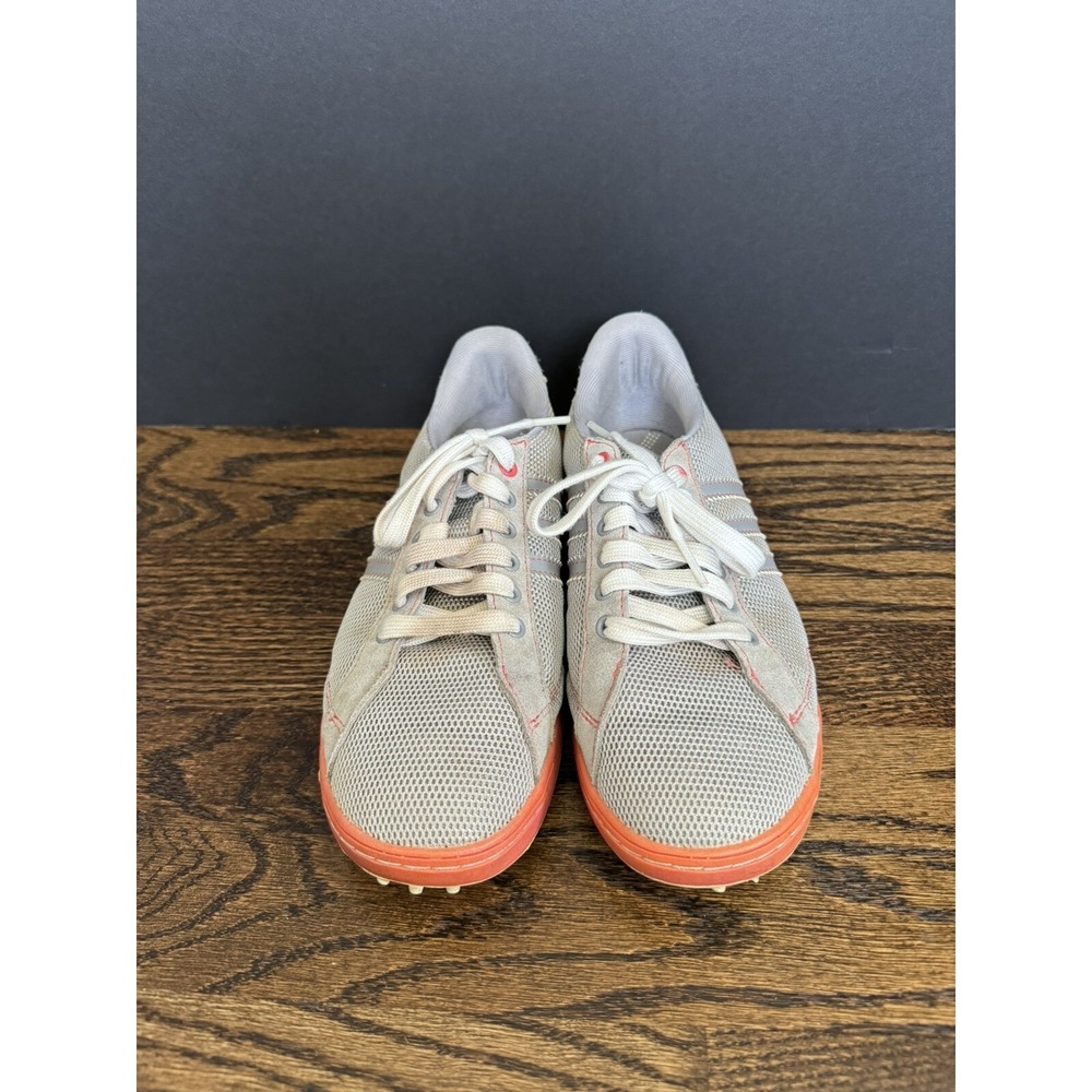 adidas womens spikeless golf shoes 7 stan smith Gray Orange‎ - Picture 2 of 6